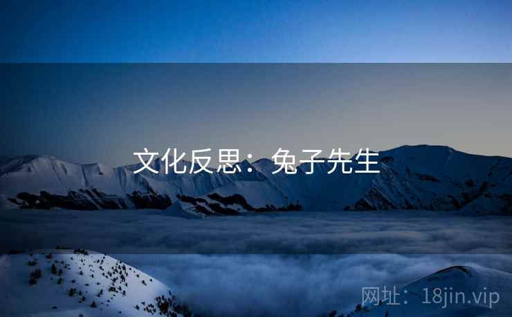 文化反思:兔子先生